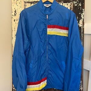 Vintage men’s Turn Nylon Geometric Color Block Jacket. Size L.